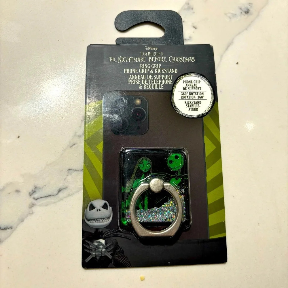 SPINPOP DISNEY The Nightmare Before Christmas  Jack Skelington Sally Ring Grip